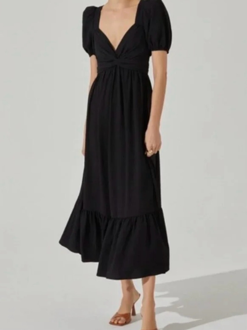 ASTR the Label Women's Maxi Dress with Twist Waist